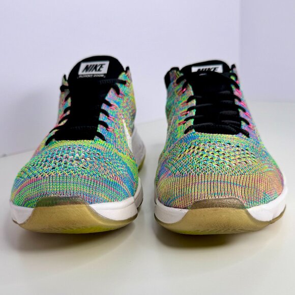 Women's Size 7.5 - Nike Flyknit Zoom Agility Multicolor Sneaker Running Shoe - Picture 8 of 9